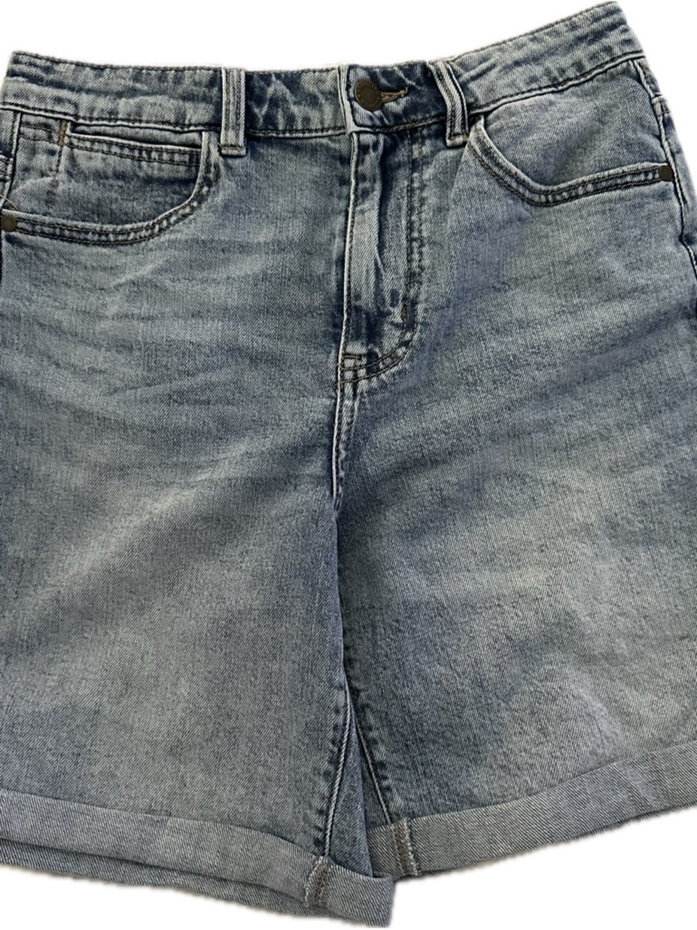 Wrangler Women's Light Blue Relaxed Denim Shorts